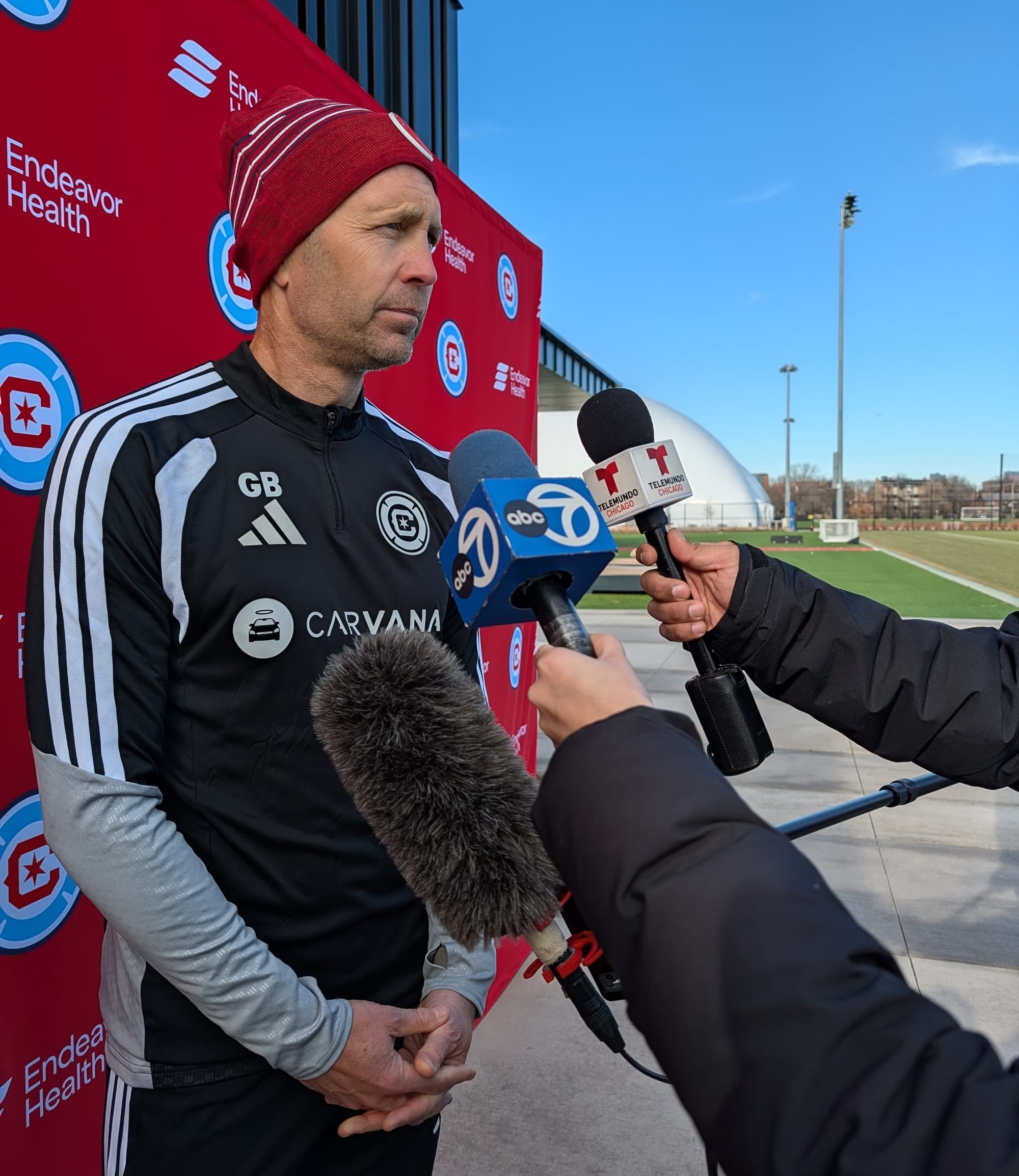 Gregg Berhalter speaking to reporters on 1/13/2026