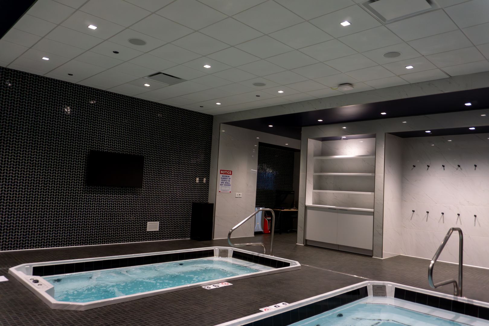 Plunge pools at the Endeavor Health Performance Center on March 3, 2025