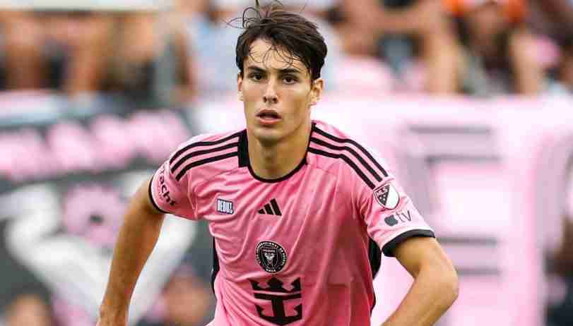 Close up shot of Inter Miami player Federico Redondo 