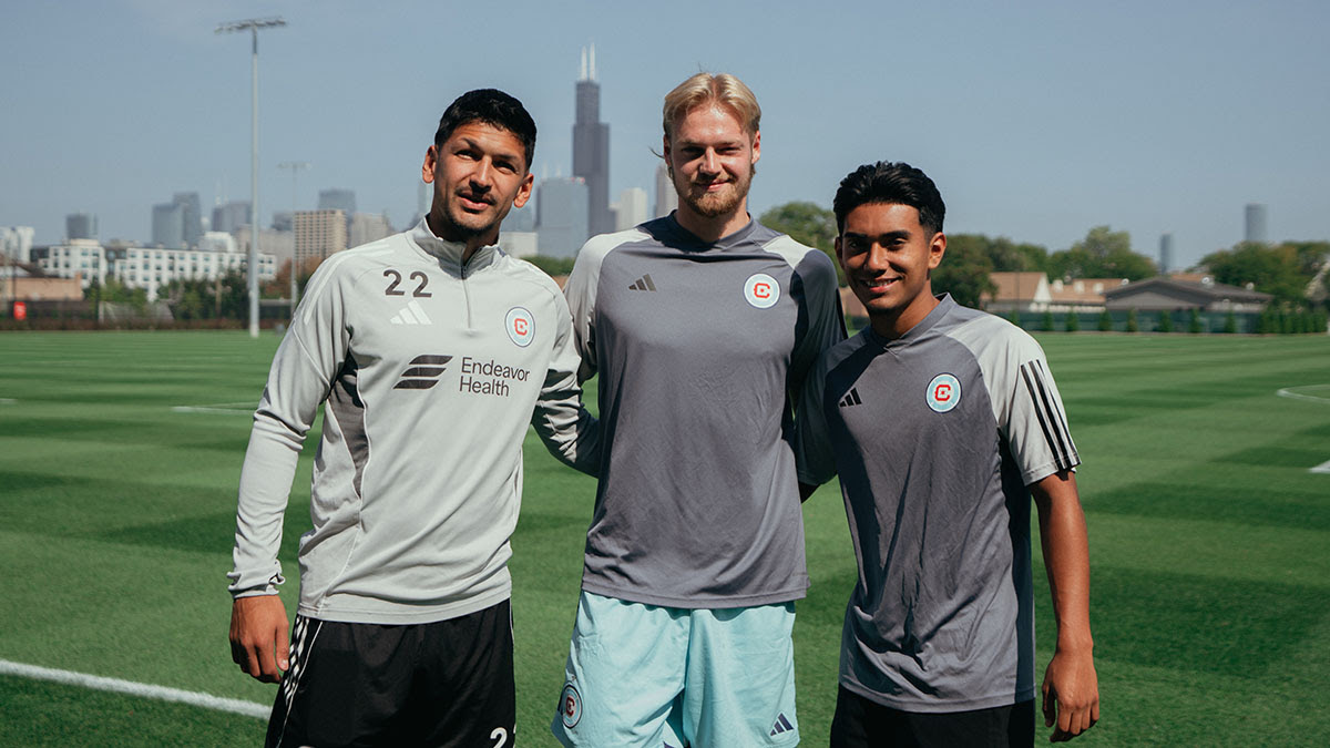 Mauricio Pineda, Chris Brady and Sergio Oregel on September 18, 2025 at the Fire training center.