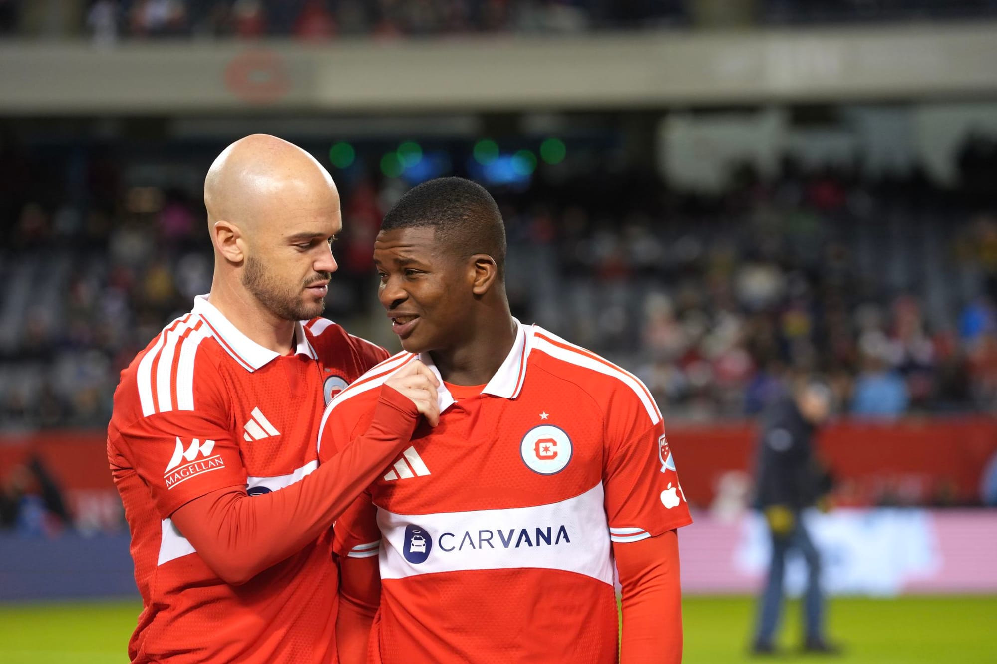 Mbekezeli Mbokazi and Andrew Gutman with the Chicago Fire