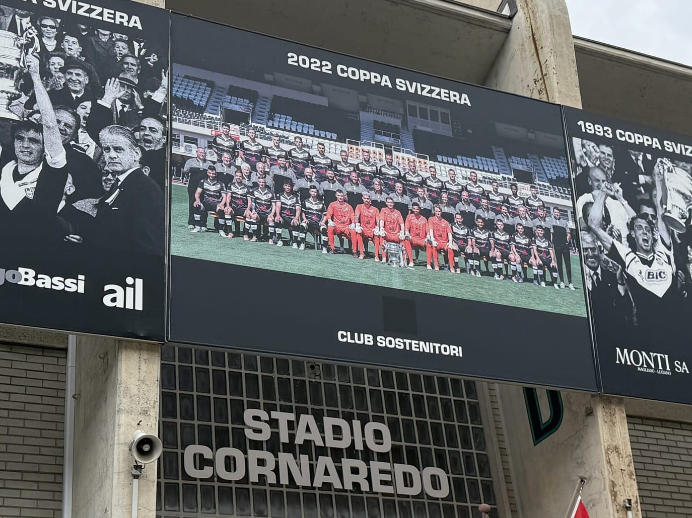 The 2022 Schweizer Pokal-winning FC Lugano team.