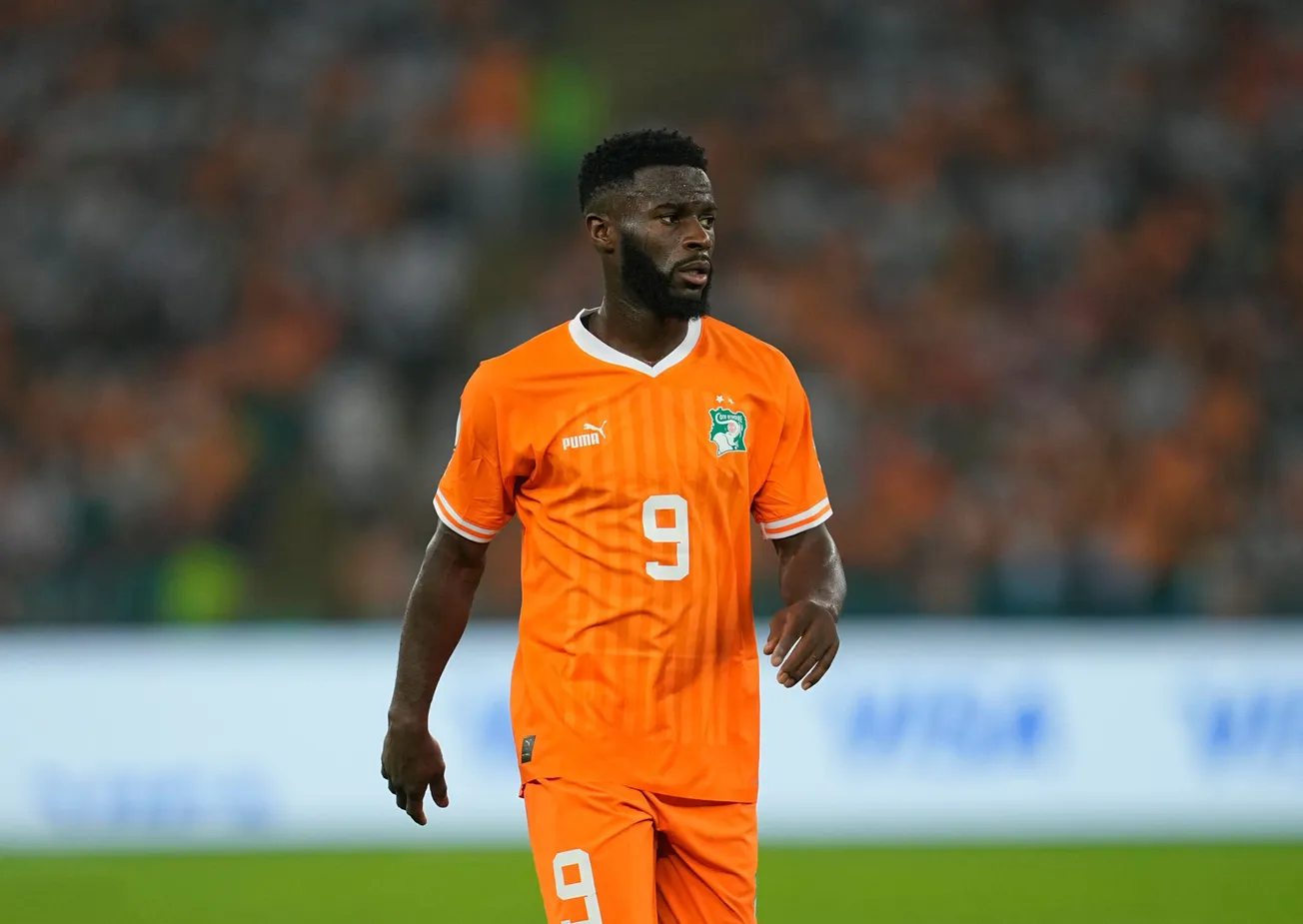 Jonathan Bamba during the African Cup of Nations, 2024.