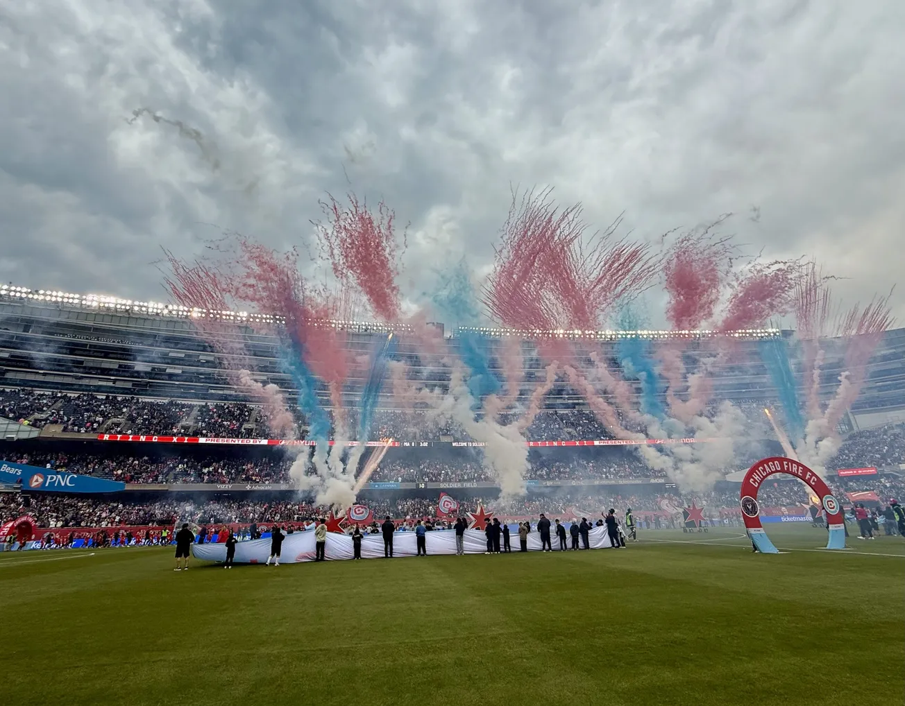 Soldier Field fireworks