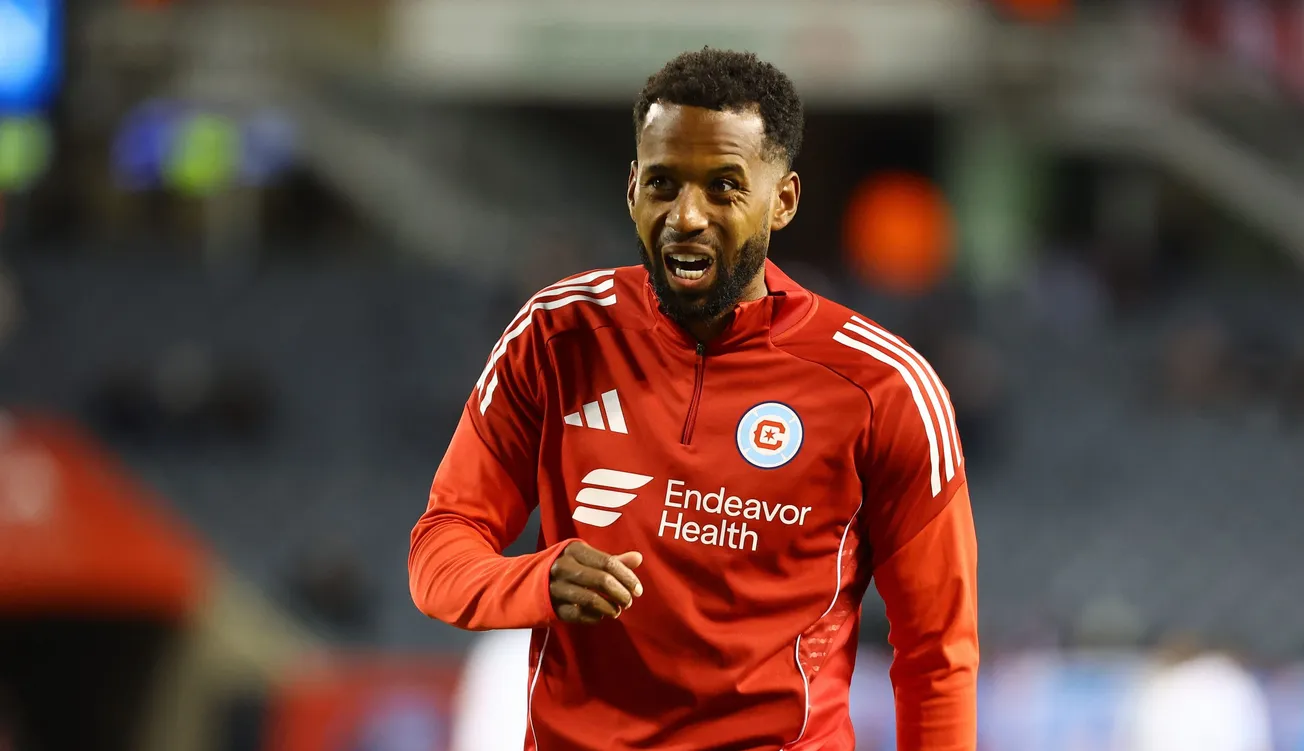 Mar 1, 2025; Chicago, Illinois, USA; Chicago Fire FC midfielder Kellyn Acosta (23) before the match against D.C. United at Soldier Field.